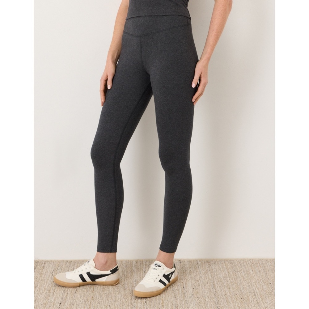 Pact Organic On the Go-To Legging Charcoal Gray Medium Pull On Pilates Yoga EUC